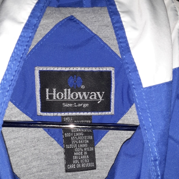 Holloway Indianapolis Colts Lined Windbreaker Zip-Up Jacket Large - Picture 5 of 5